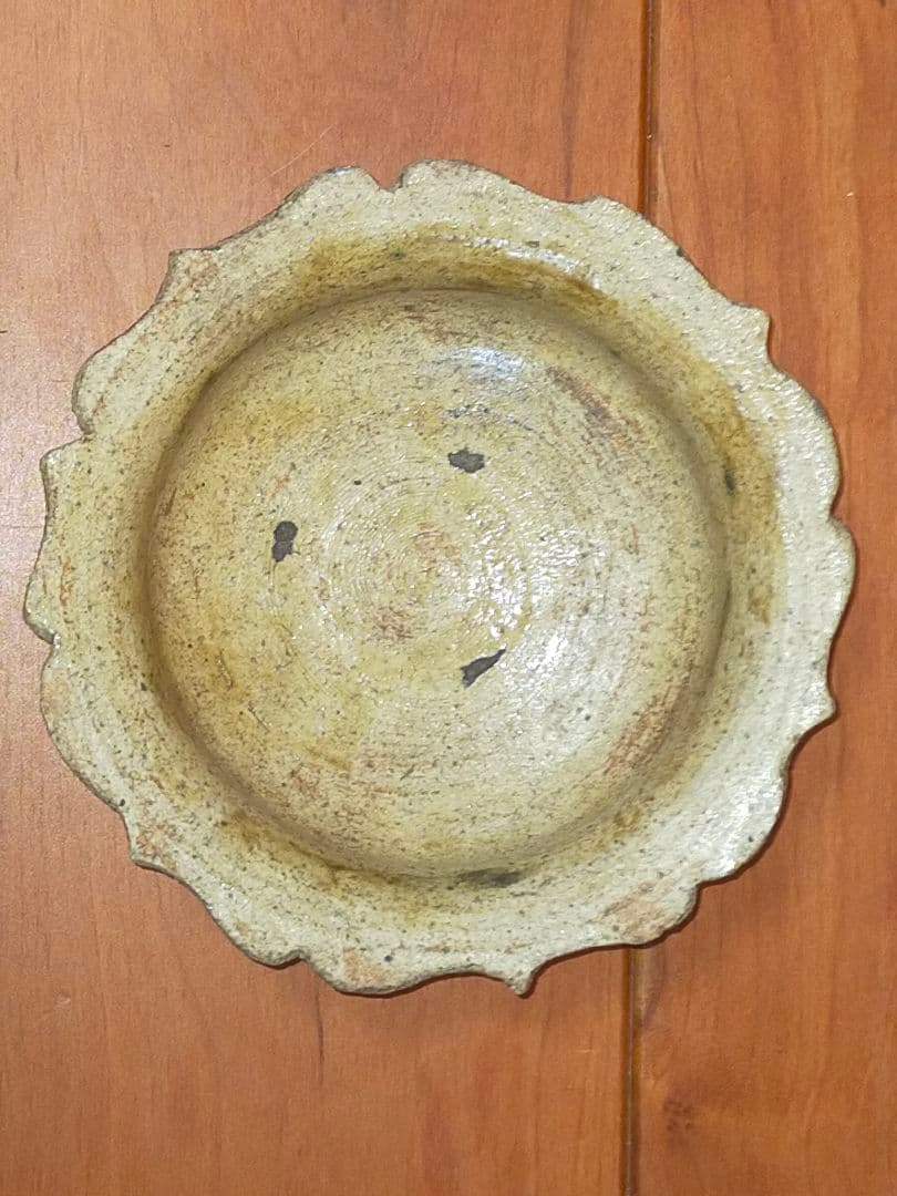 ♥時代 黄瀬戸 鉢 木箱付き 美濃焼 骨董 古玩