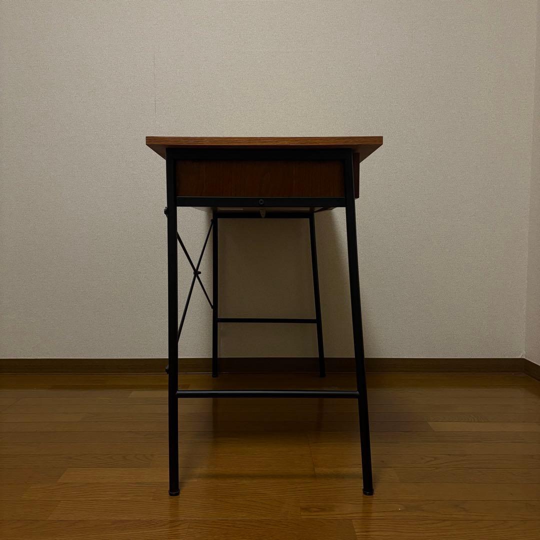 3/23まで nikoand ニコアンド デスク 机 ブラウン 木目 引き出し