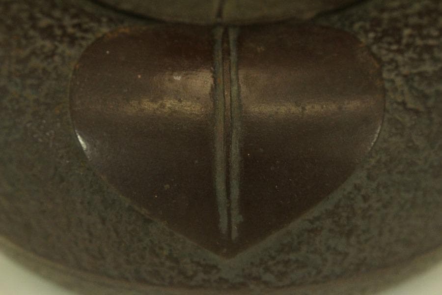 南部鉄器 鉄瓶 照光堂 柿葉絵 茶道具 急須 年代品 922