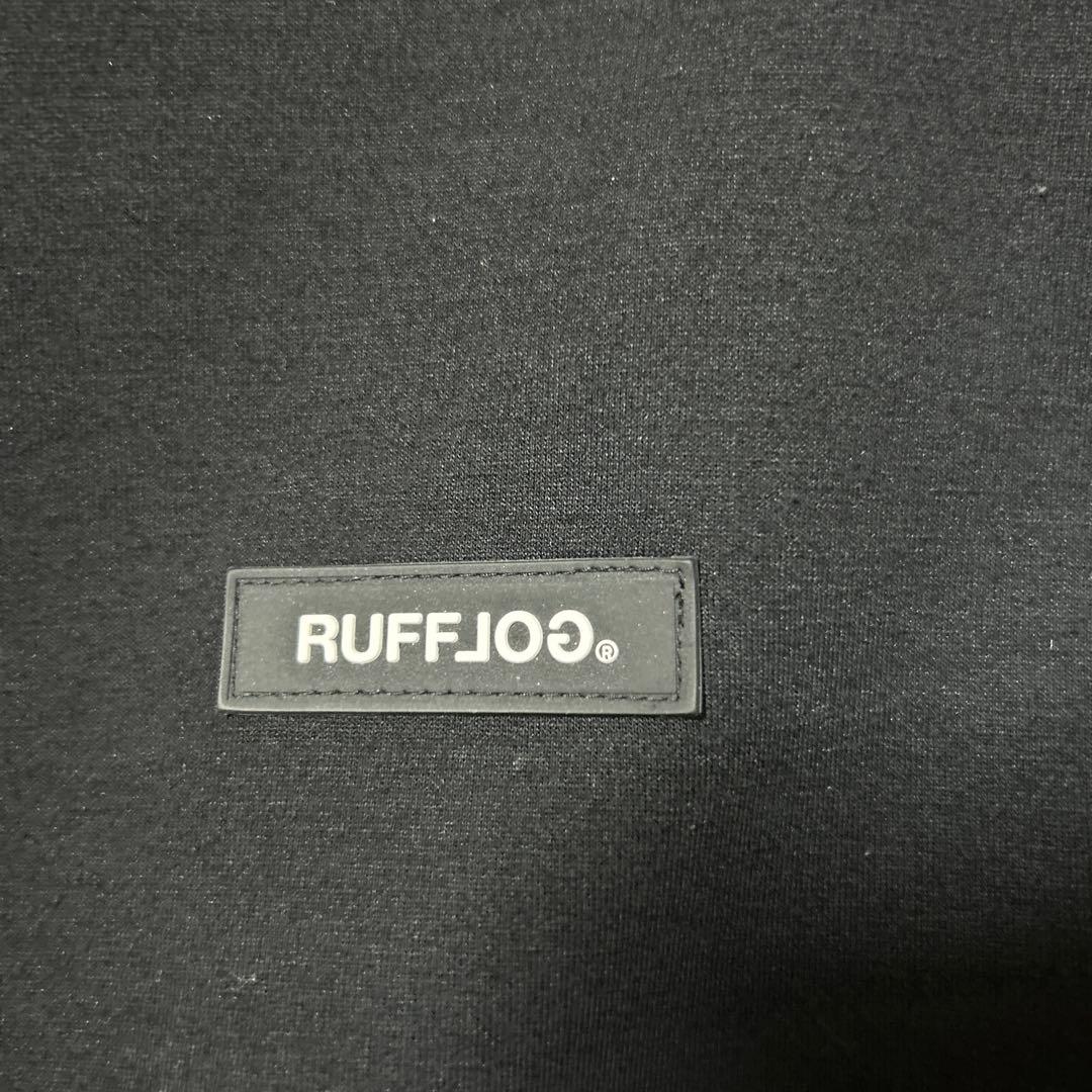 RUFFLOG ラフロッグ　ブラックパーカー フード付き