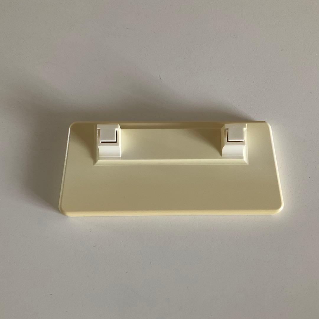 TWEMCO QUARTZ クロック クリーム色 パタパタ時計