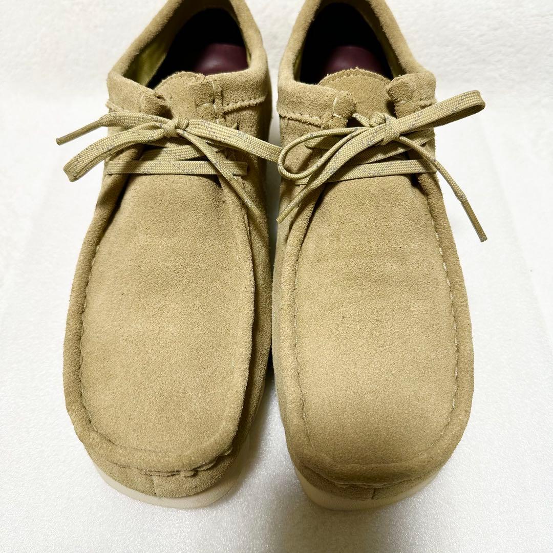 クラークス CLARKS ワラビー ゴアテックス ビブラムソール ベージュ 本革