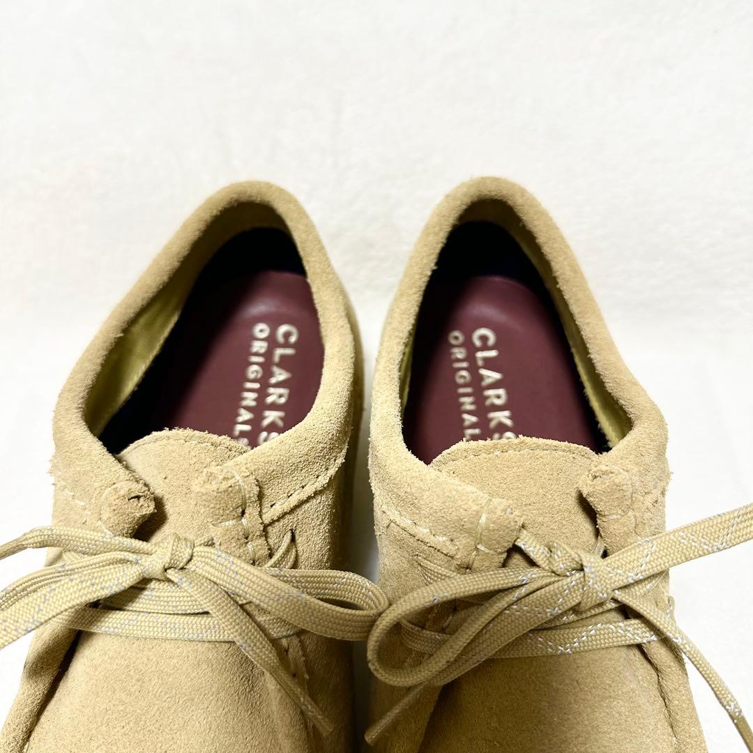 クラークス CLARKS ワラビー ゴアテックス ビブラムソール ベージュ 本革