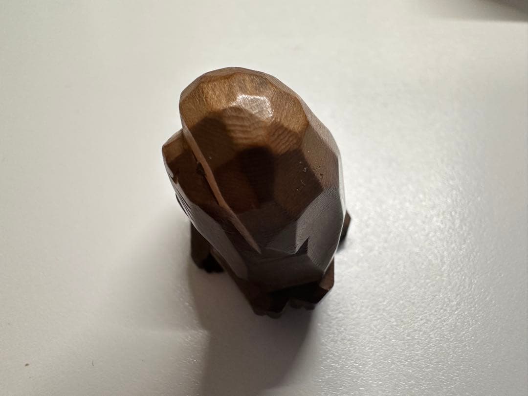 犬の根付(netsuke) 多面体 木製 江戸時代