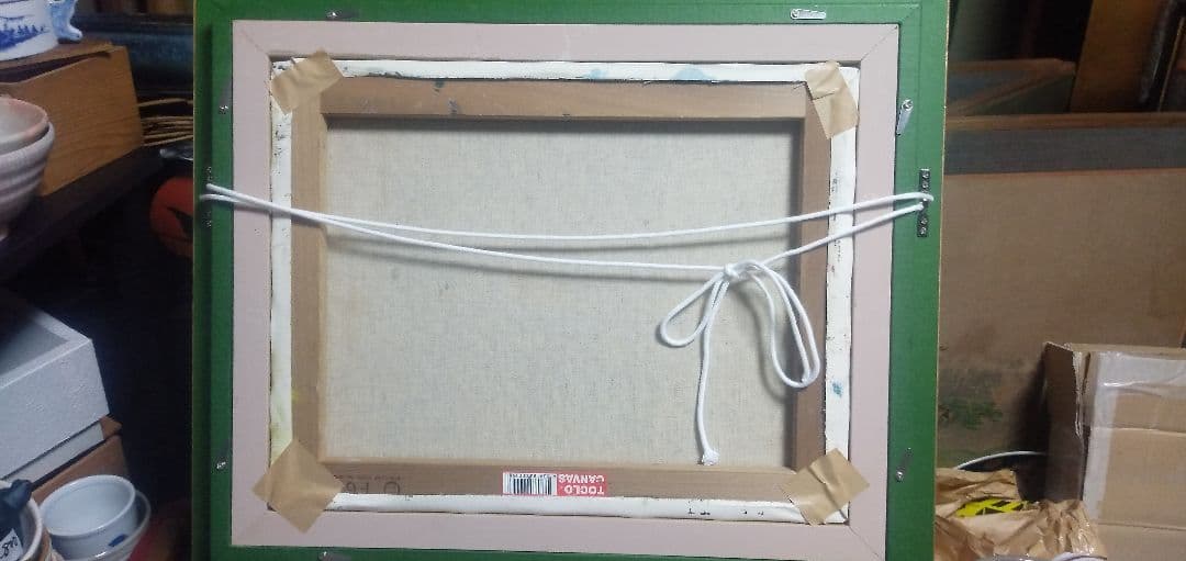 金井徳夫の直筆6号油絵です