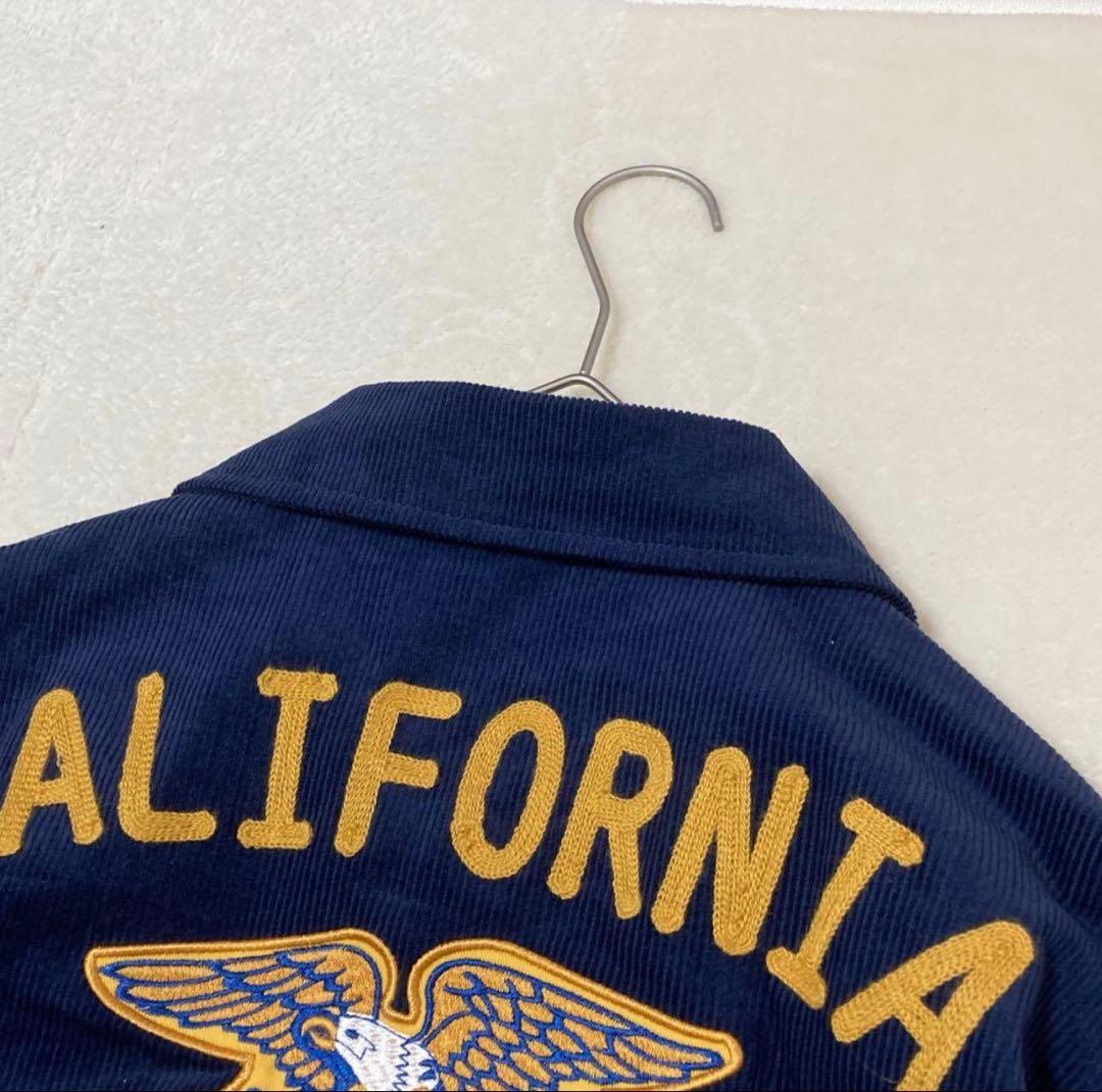 モ*チ様 ALCARZA アルカルザ FFAジャケット コーデュロイ 刺繍 紺色