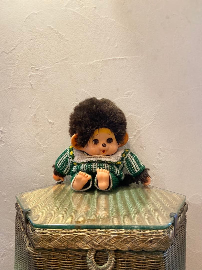 モンチッチ 約34cm スリープアイ ふた子のモンチッチ まごころの人形タグ付き