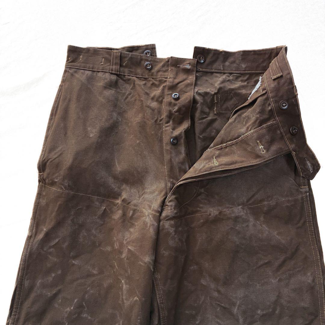 50s SNCF フランス国鉄 レイルロード ワークパンツ 希少 ダークブラウン