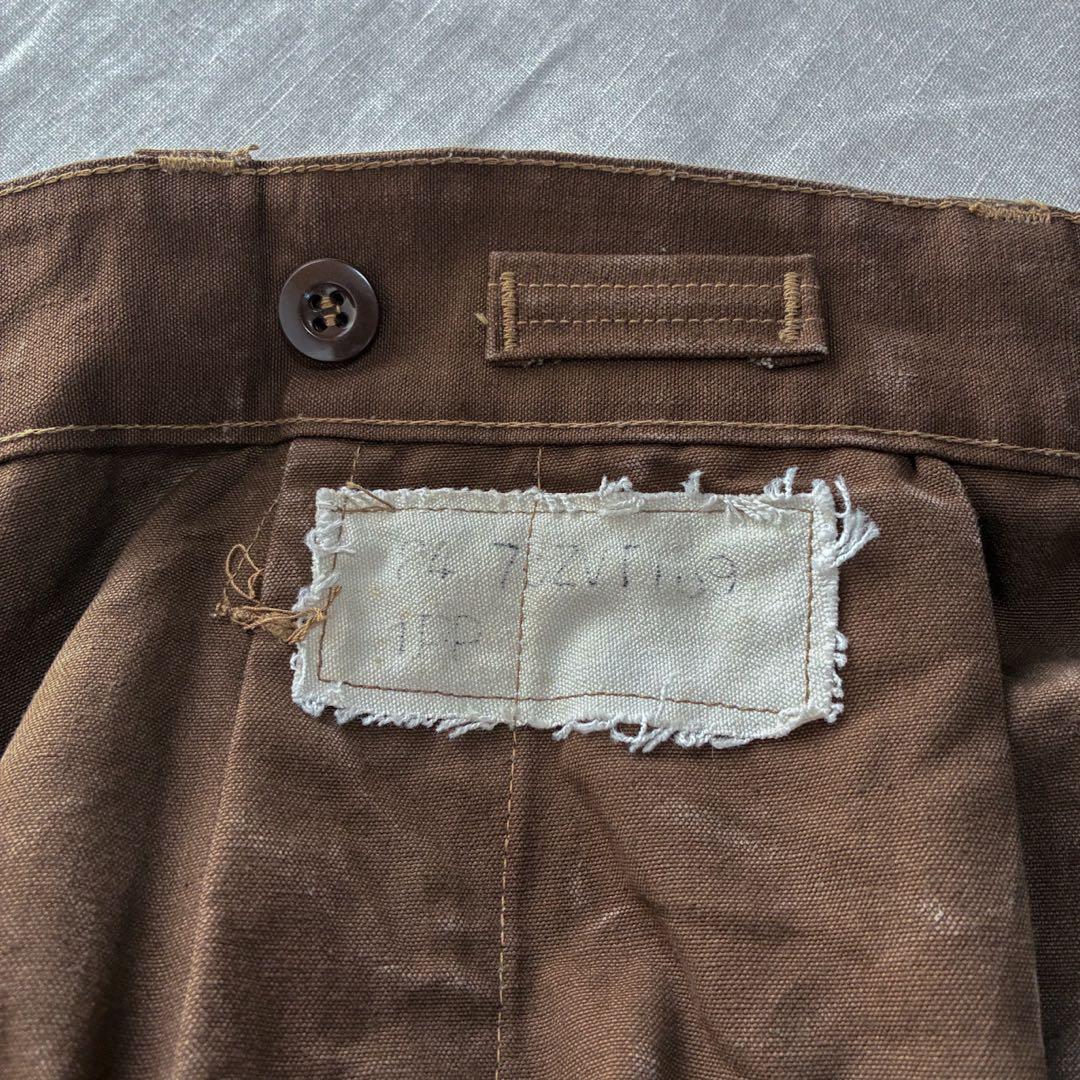 50s SNCF フランス国鉄 レイルロード ワークパンツ 希少 ダークブラウン