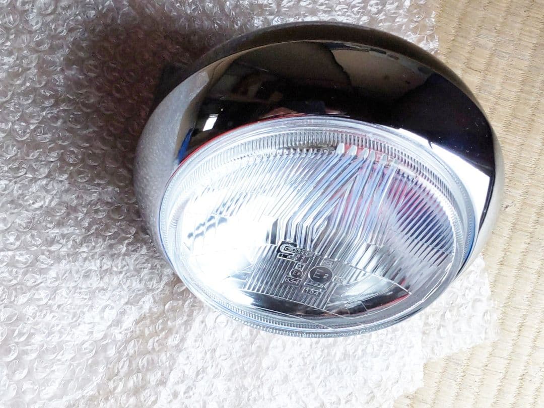 CIBIE バイク用 凹み ヘッドライト 162㍉ 旧車等に。 新品 CIBIE 専用リム
