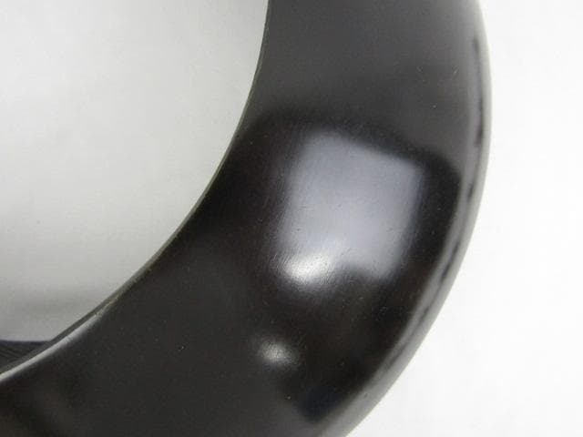 Y5-0926 高岡銅器 鋳銅製 吊花生 三日月 尺0 33cm 三猿吊金具付