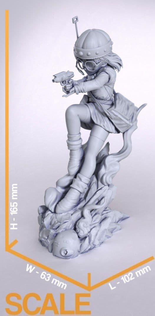 ルッカ クロノ・トリガー 1/10 未塗装未組立 フィギュア ガレージキット