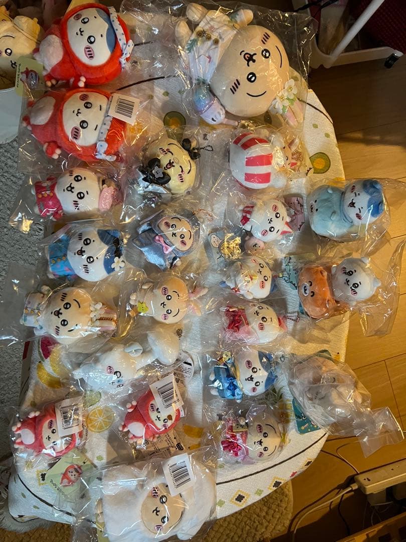 ちいかわ　マスコット　ぬいぐるみ　顔厳選　まとめ売り レア お顔厳選】 ちいかわ うさぎ マスコット ぬいぐるみ まとめ売り