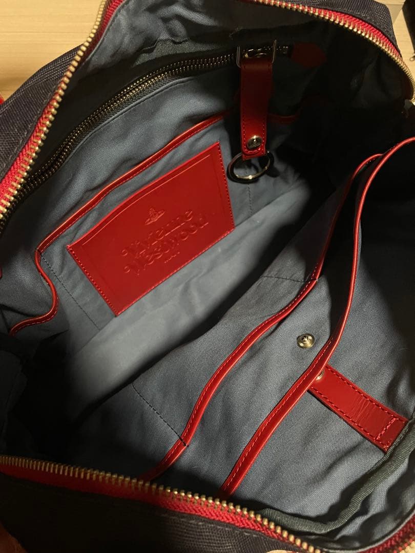 希少Vivienne Westwood ビジネスバッグ ネイビー/レッド