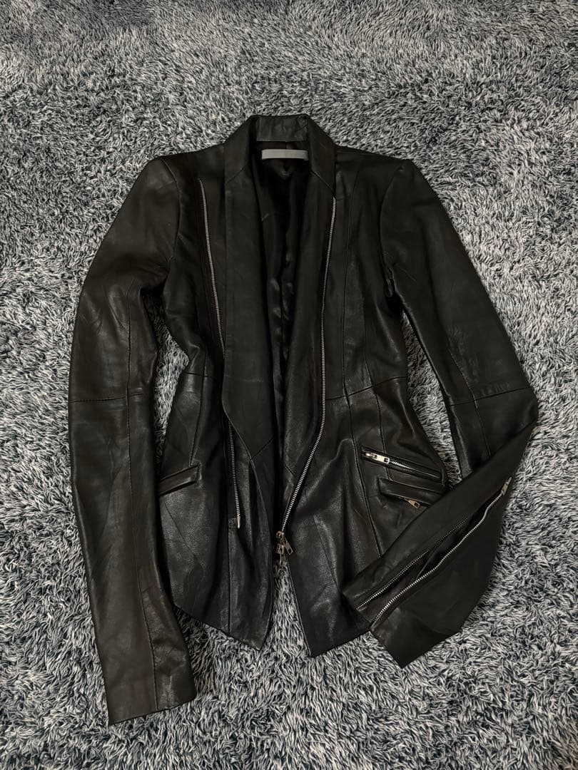 ジャケット・アウター ekam 2way leather jacket 00s archive Zip leather jacket y2k EKAM系 - メルカリ