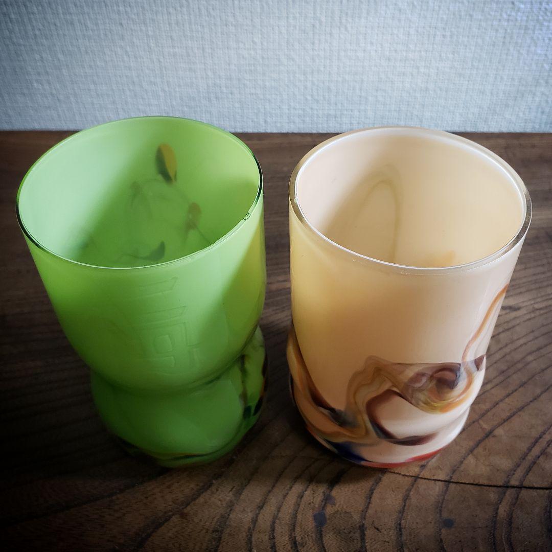 仁丹 マーブルガラス ガラスコップ ノベルティ コップ グラス 昭和レトロ