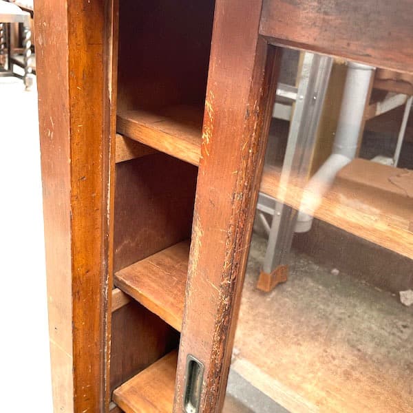 昭和レトロ 対面カウンター 両面サイドボード キャビネット ジャパン