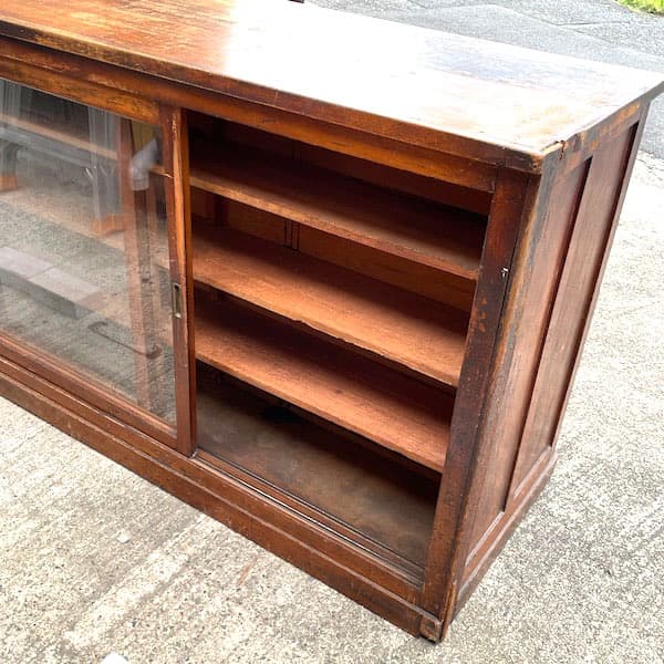 昭和レトロ 対面カウンター 両面サイドボード キャビネット ジャパン