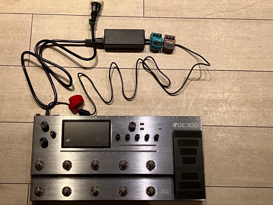 MOOER GE300 マルチエフェクター フットスイッチカバー、DL説明書付