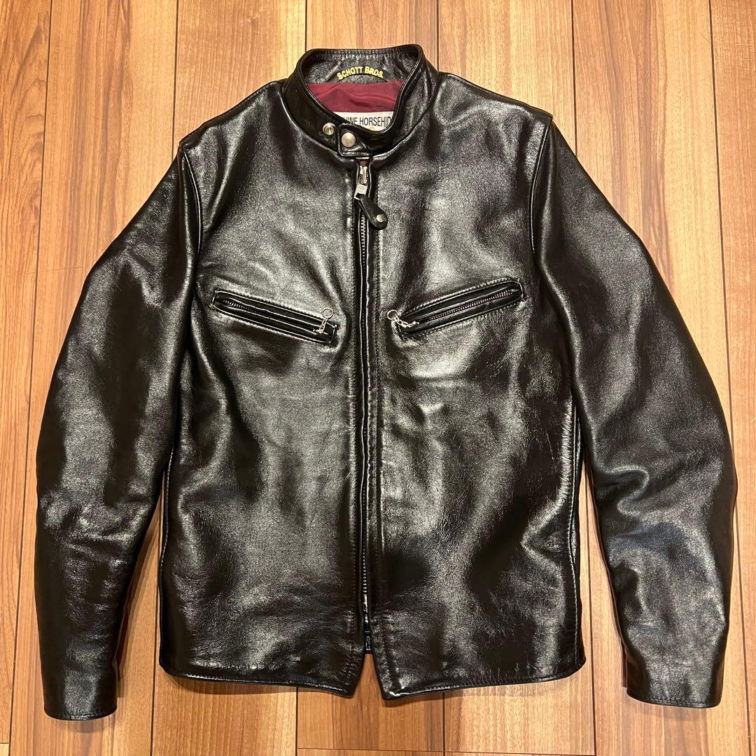 schott 641xxh 34 ホースハイド レザーシングルライダース Schott N.Y.C（ショット） Schott SINGLERIDERS 641XXH HORSE HIDE
