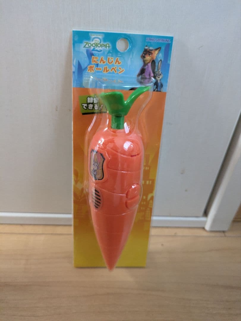 ズートピア2 にんじんペン 録音機能付 ジュディ ニック ボールペン
