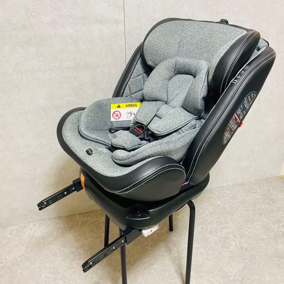 美品 日本育児 グロウフィット ISOFIX チャイルドシート 新生児 回転式