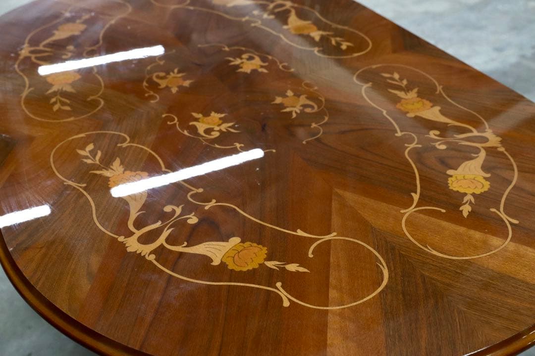 GMIK245◯イタリア製 クラシック ダイニングテーブル 食卓テーブル アン