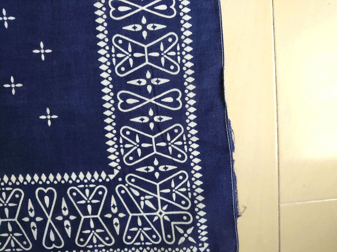 ヴィンテージ バンダナ クロス ブラック ネイビー セット