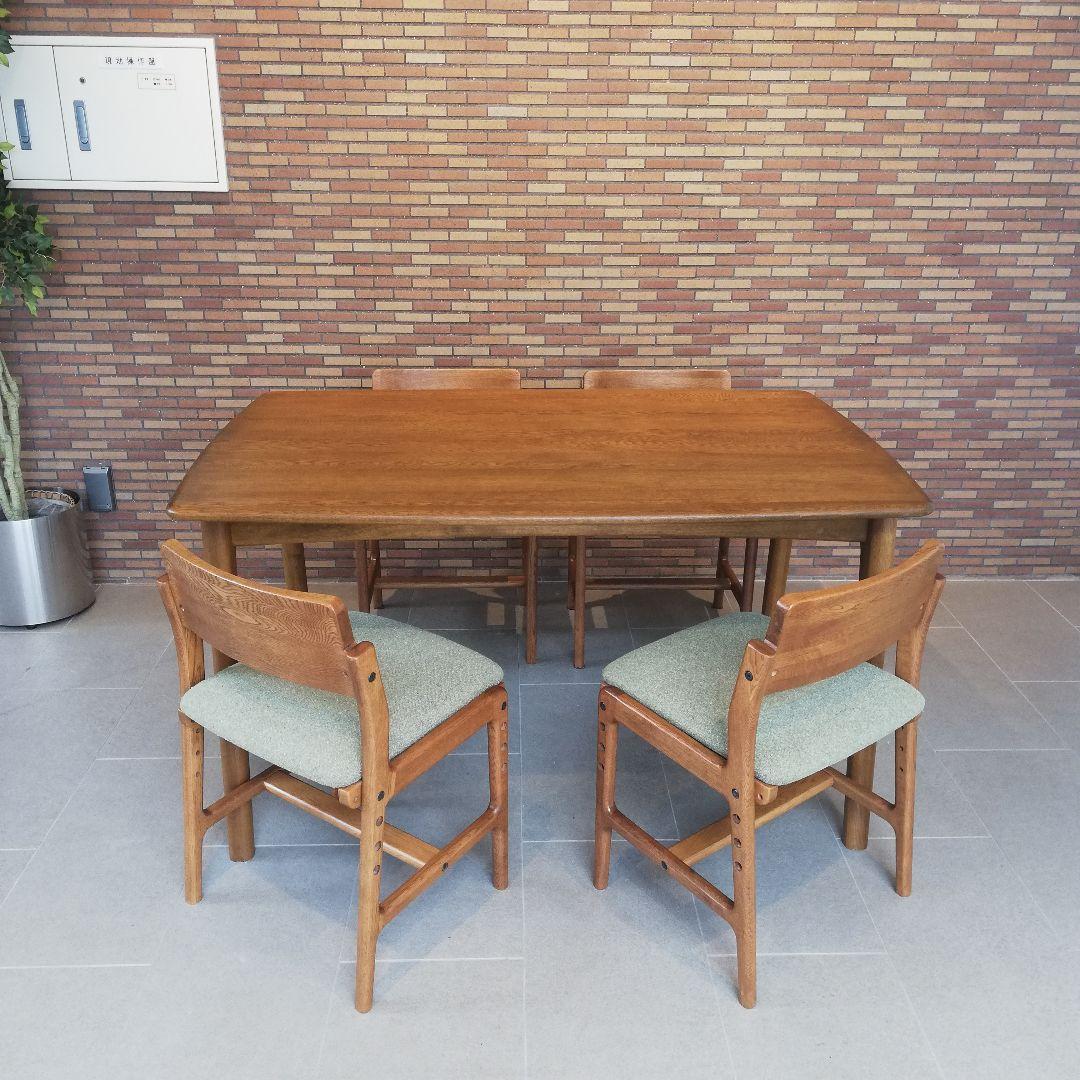 5分割のA◇美品　｜　起立木工　｜ダイニングセット　｜　テーブル　チェア4脚