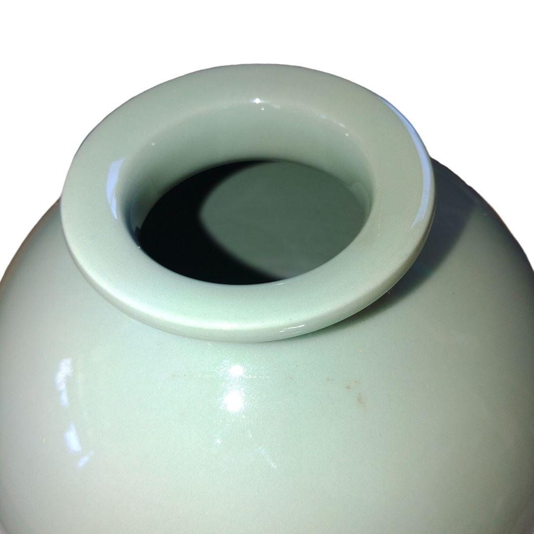 名工　宮永東山　青磁花入