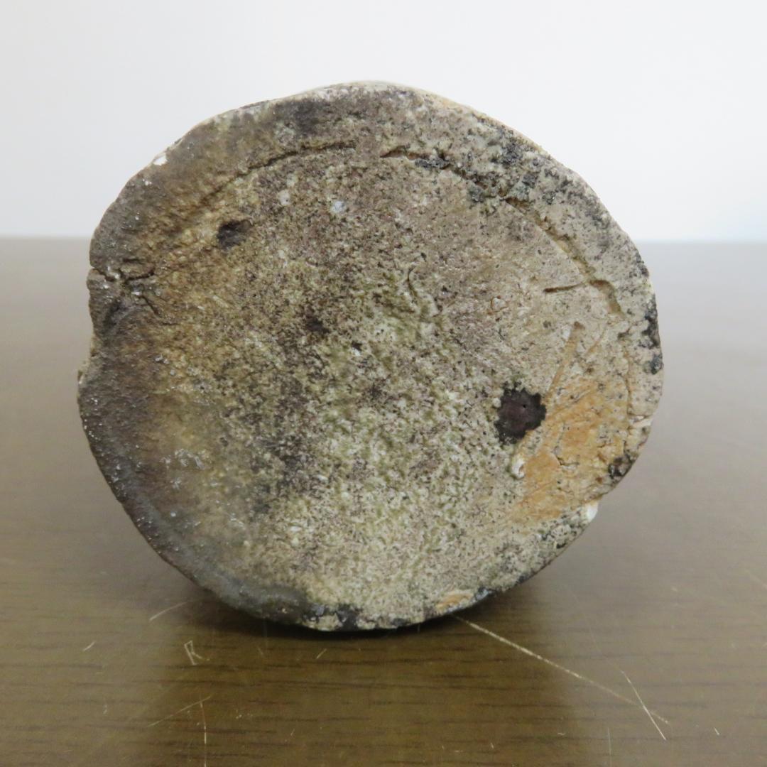 筒花入 花瓶 フラワーベース 作家 信楽 共箱 愛子