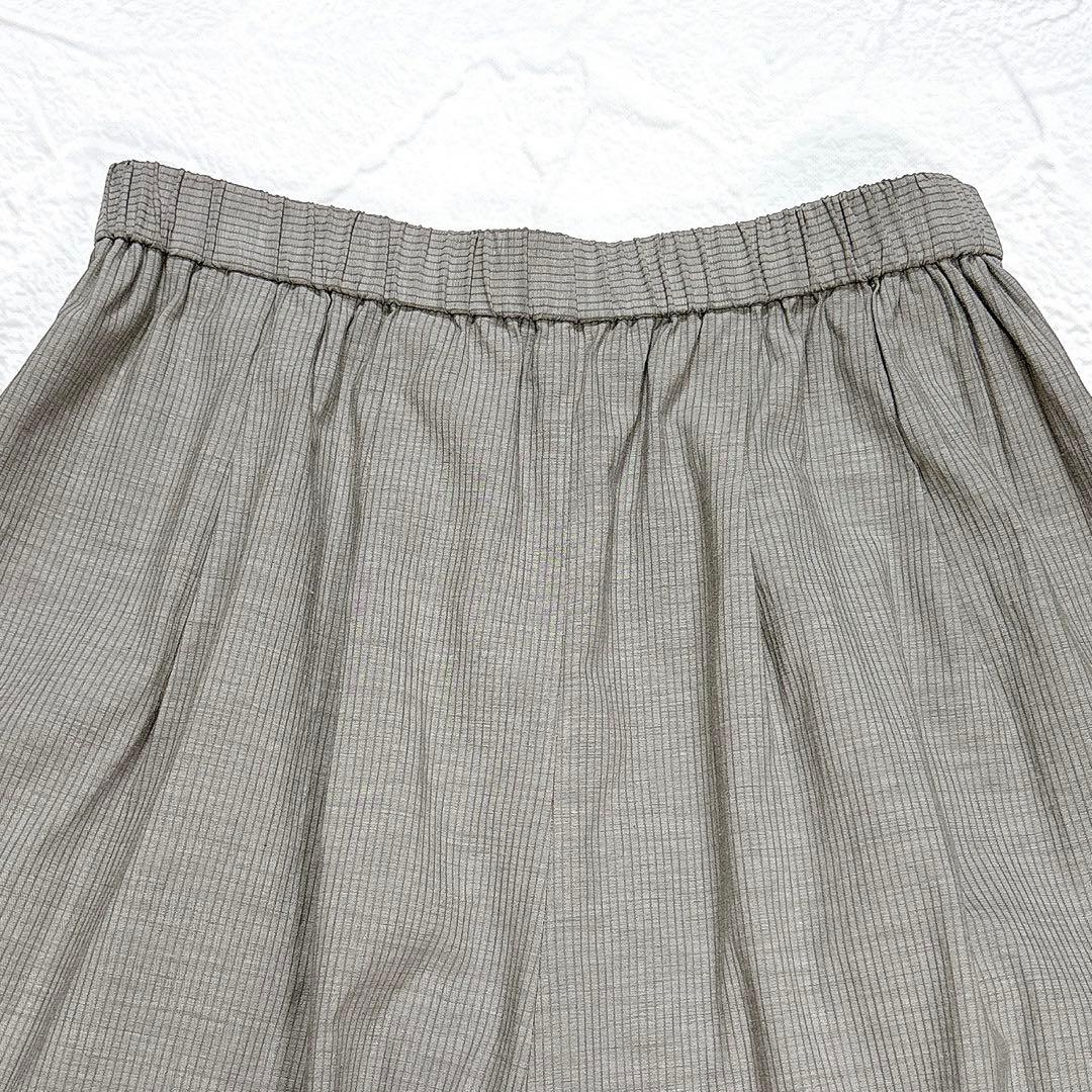 ✨美品✨近年 慈雨 サルエルパンツ ペチコート付き ストライプ イージーパンツ