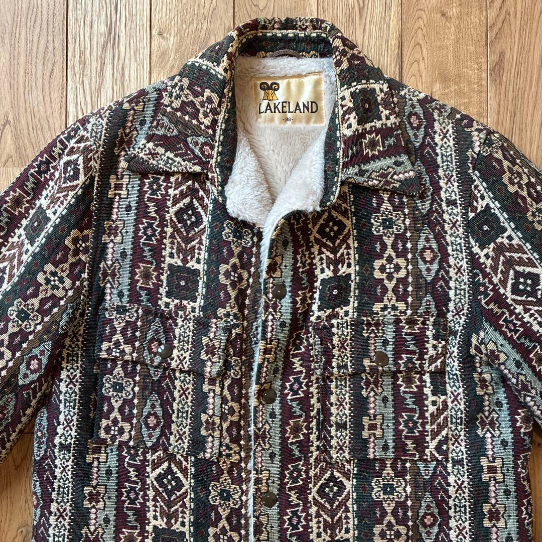lakeland ジャガード　ジャケット　70年代
