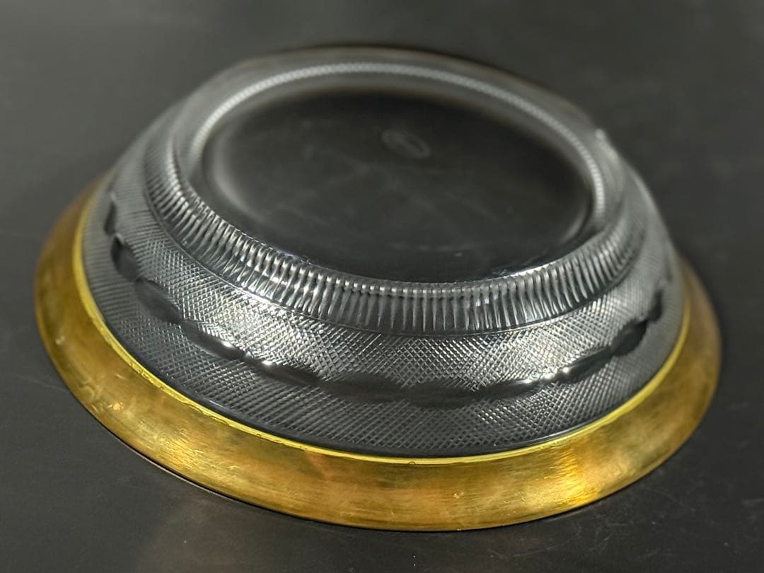 モーゼル クリスタル スプレンディッド 金彩 ボウル 深皿 美術品