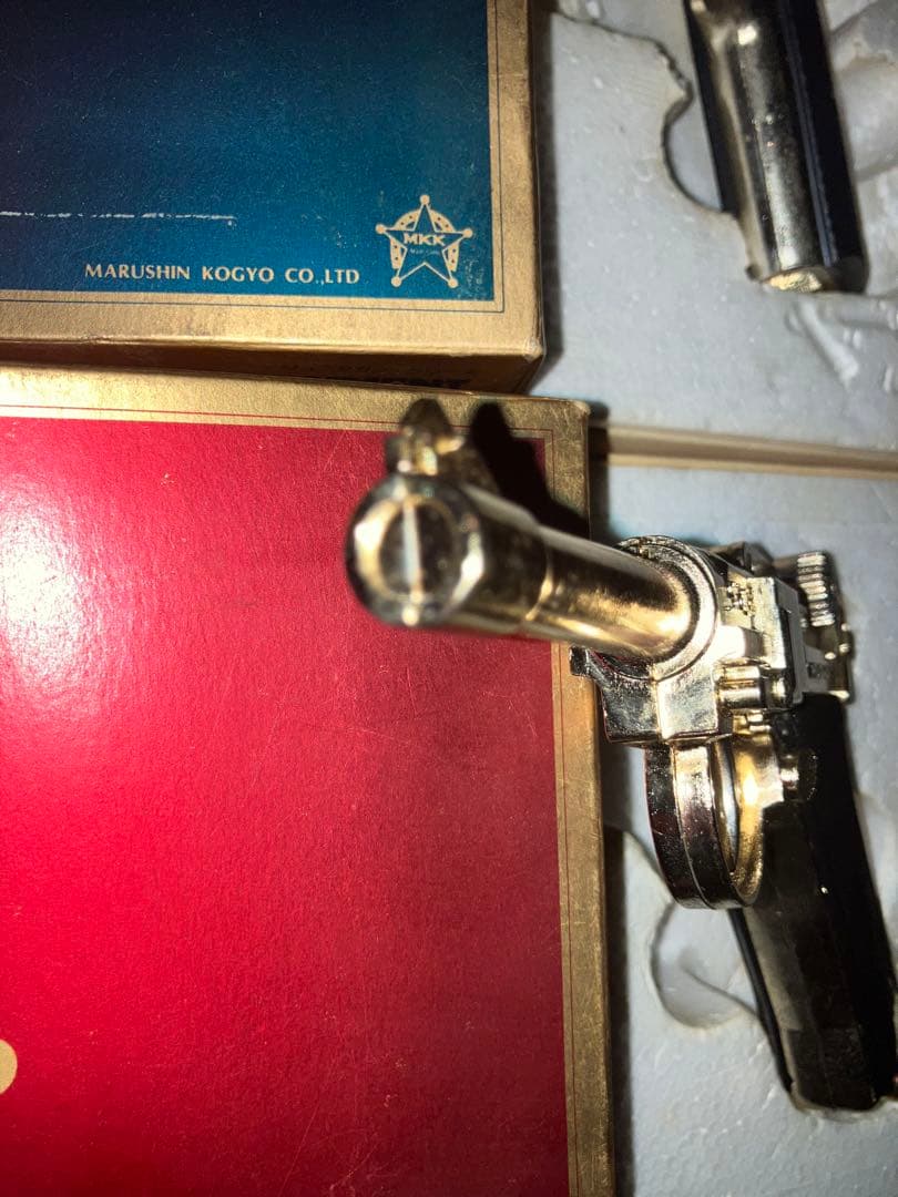 美品　昭和レトロ　マルシンジュニアガン　ルガーp08とコルトガバメント