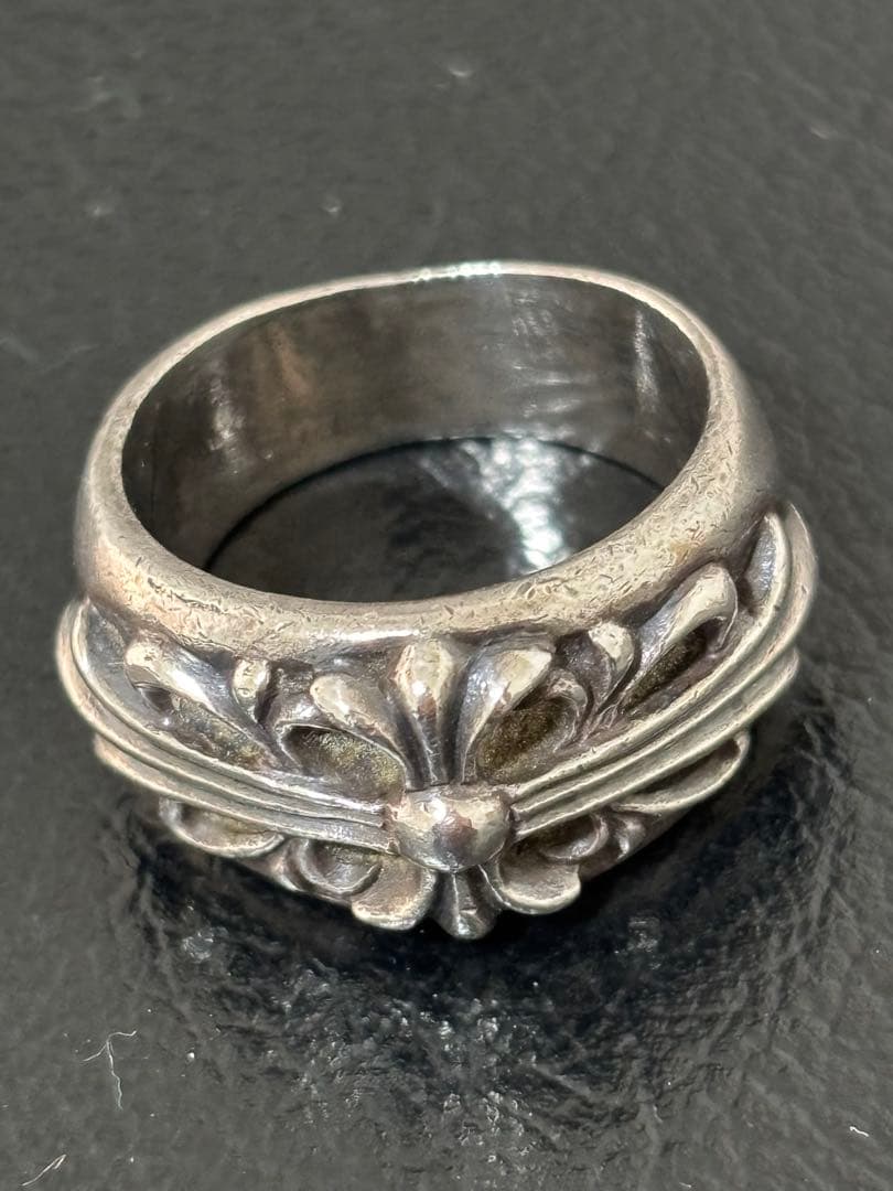 クロムハーツ　フローラルクロスリング　18号