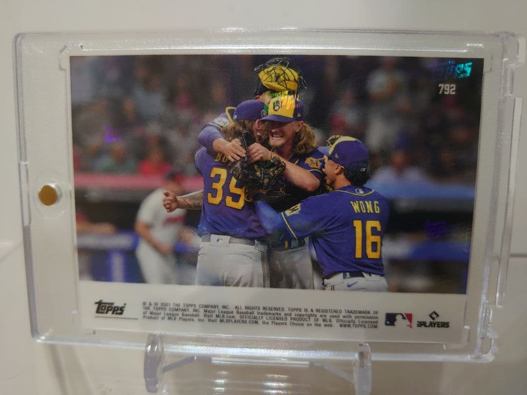 直筆サイン topps now CORBIN BURNES JOSH HADER