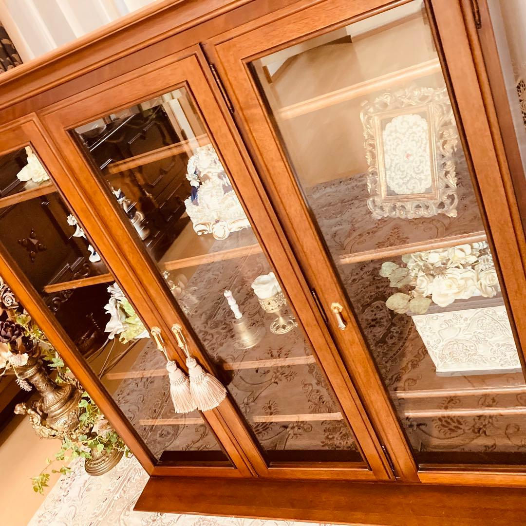 maruni マルニ木工地中海シリーズサイドボードキャビネット照明付き