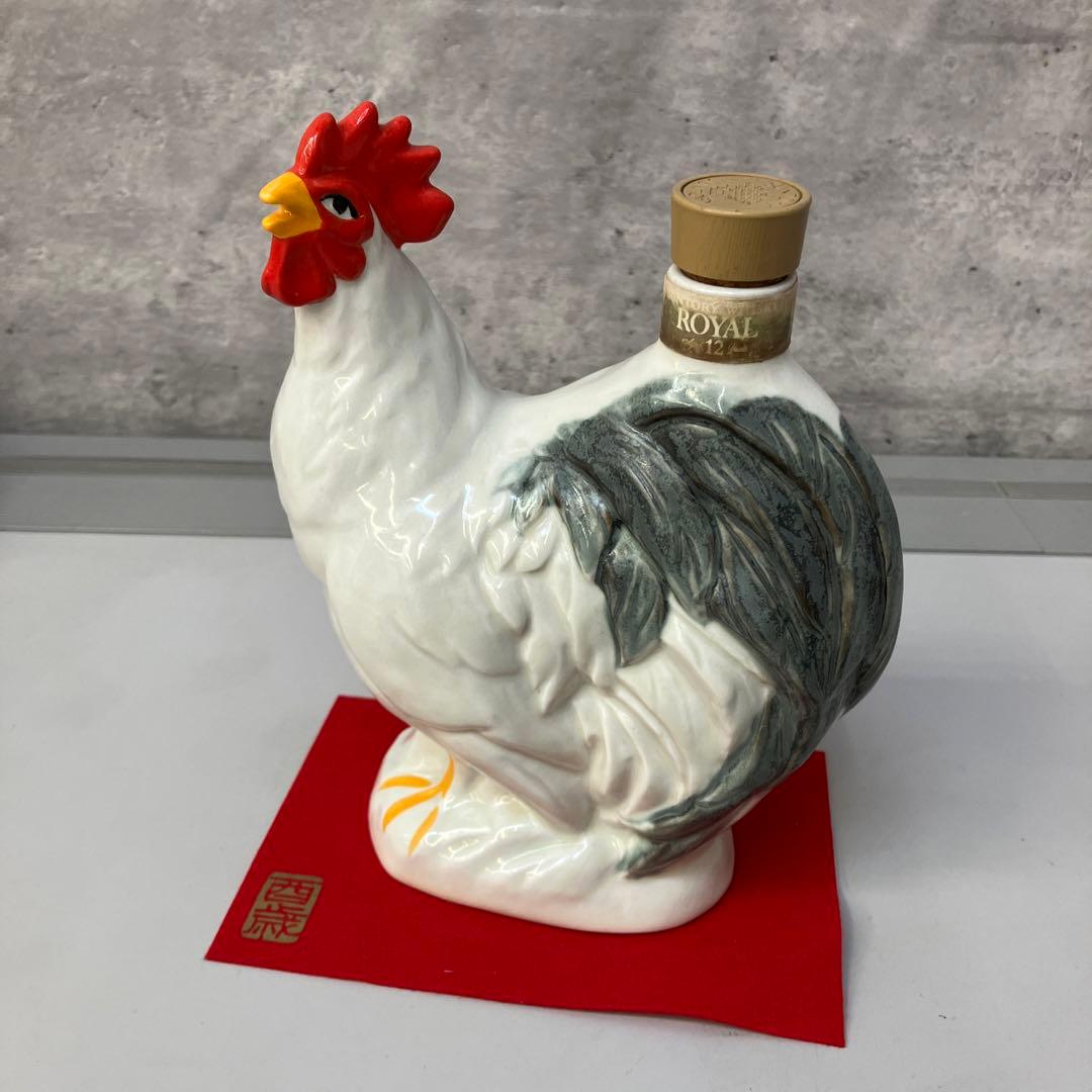 サントリー ウイスキー ロイヤル 2005年 干支ボトル 空瓶 酉年 鳥 鶏