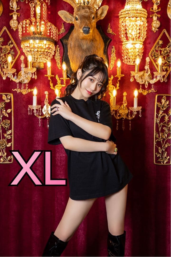 河北彩伽　Tシャツ　【KENTOO × 河北彩伽】　コラボ 60%OFF】【KENTOO × 河北彩伽】 Devil Kawakita Saika TEE | fempass beV