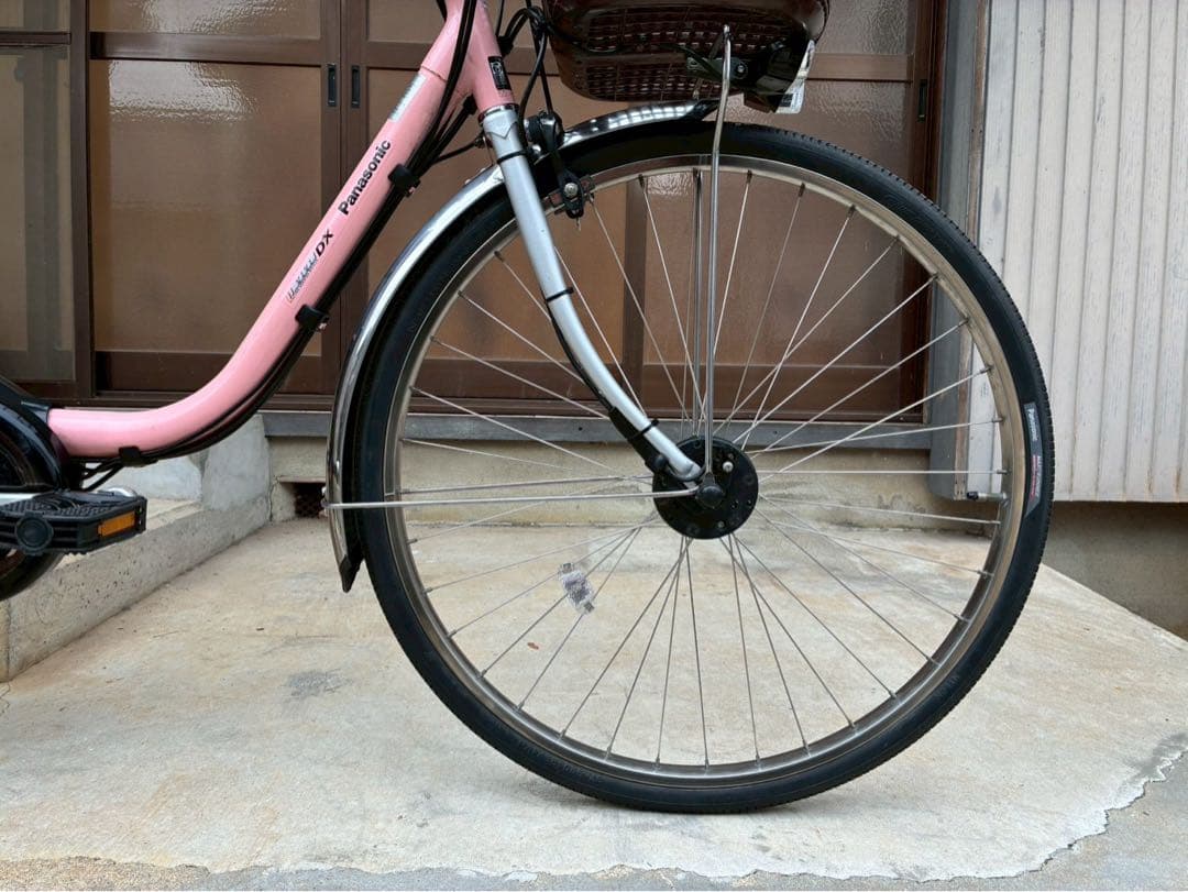 電動自転車 №8454 パナソニック ビビDX 26インチ ピンク