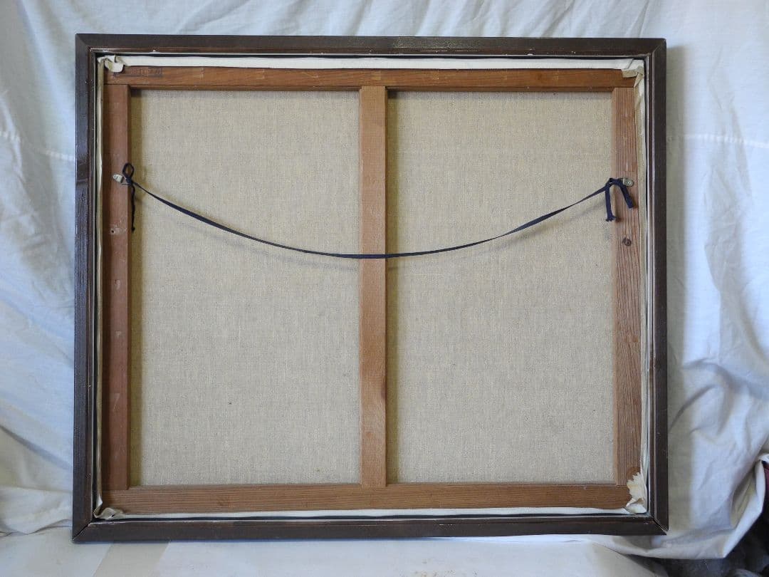 油絵有明山風景