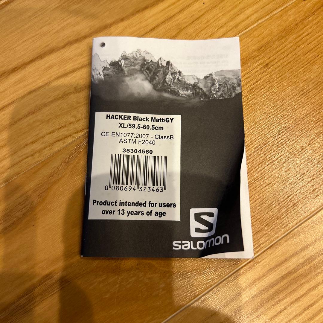 SALOMON スノボ　ヘルメットBLACK MATT XL