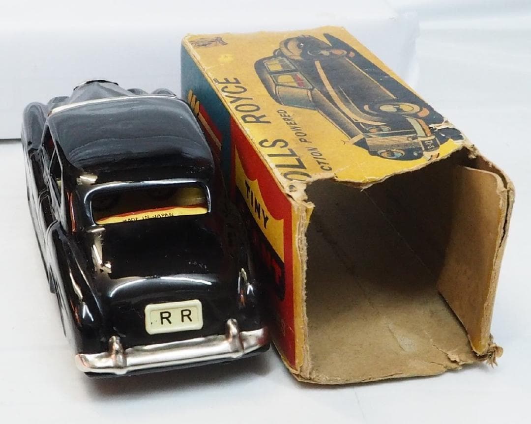 SSS TANY GIANT【ロールスロイス黒】ブリキtin toy car箱付