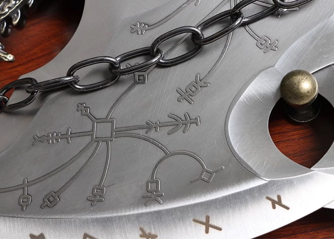 混沌の刃 コスプレ用プロップ 戦神5 クレイトス ダブルチェーンブレード 模造刀