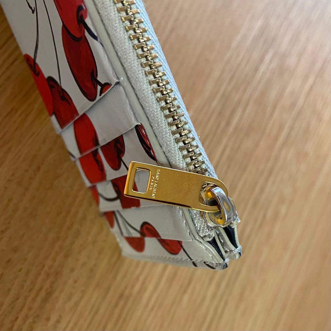 サンローラン　チェリー柄　パース