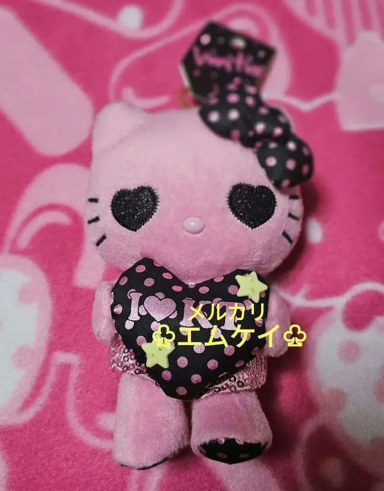 ハローキティVivitix ぬいぐるみスパンコールピンク