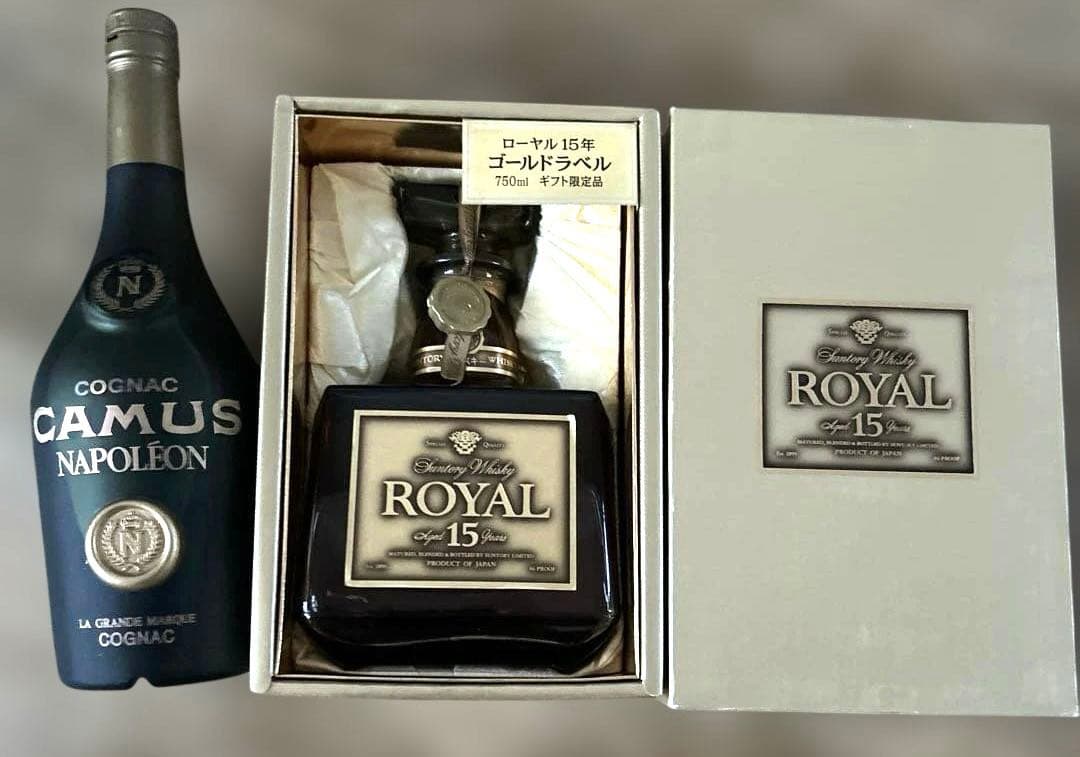 未開栓 サントリー ウイスキー ローヤル15年 ゴールドラベル 750ml