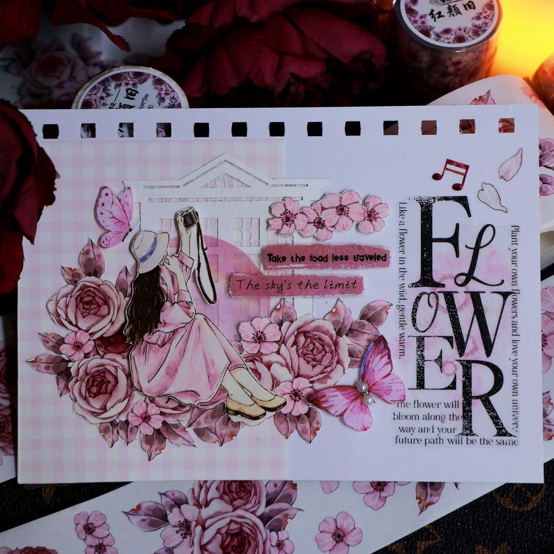 繁花文创《红颜旧》海外マスキングテープ　マステ 【2656】