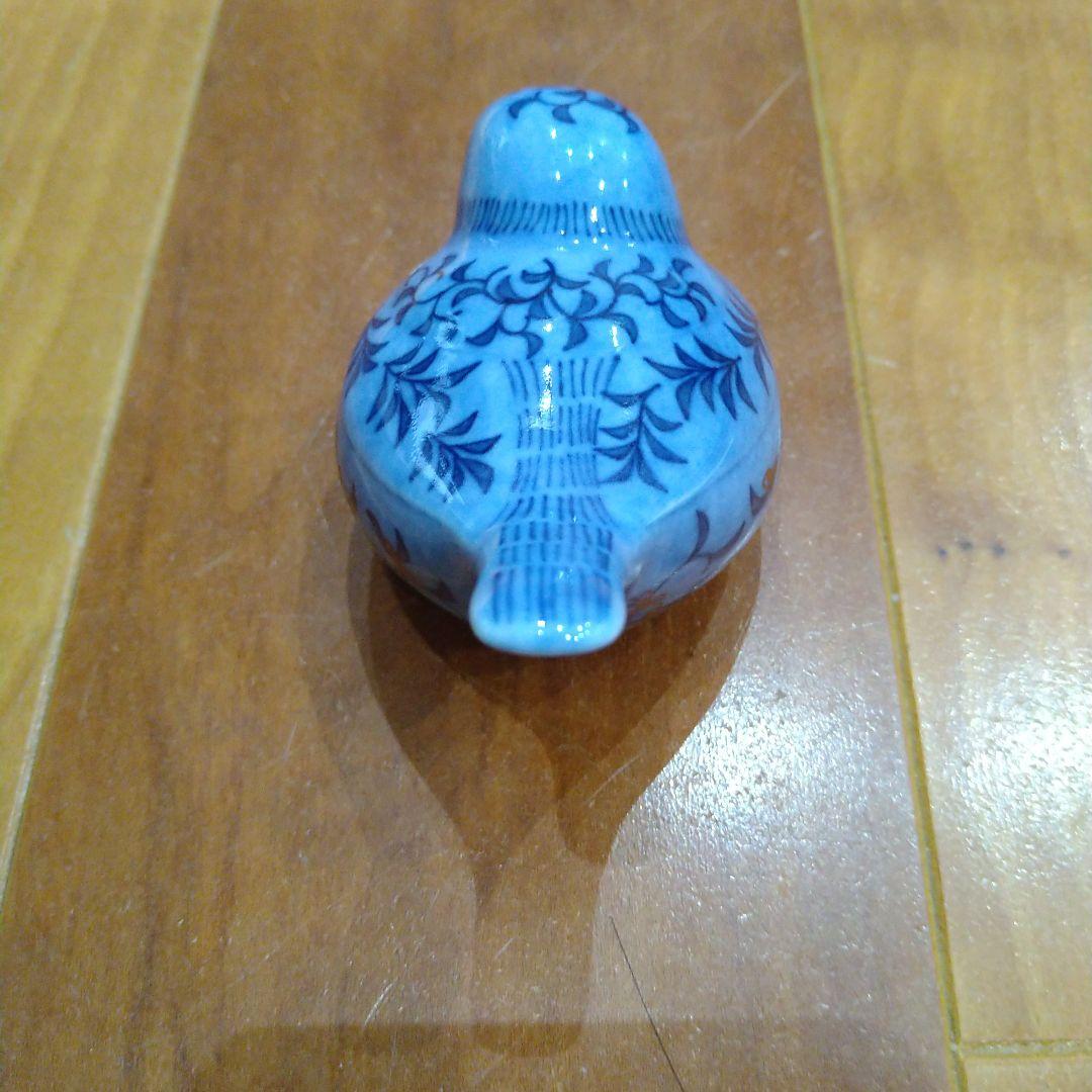 極美品）小鳥 置物 今右衛門 ロイヤルクラウンダービー 吹墨 共同